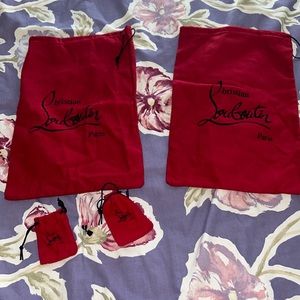 Christian Louboutin dusters and replacement heels